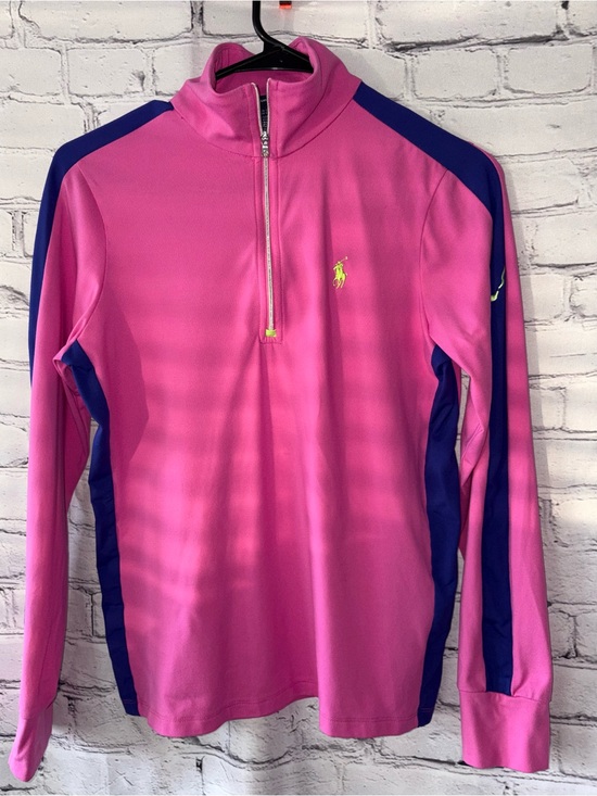 Ralph Lauren Tops - Ralph Lauren RLX Golf Power Stretch Quarter-Zip Performance Pullover Polo Pink S